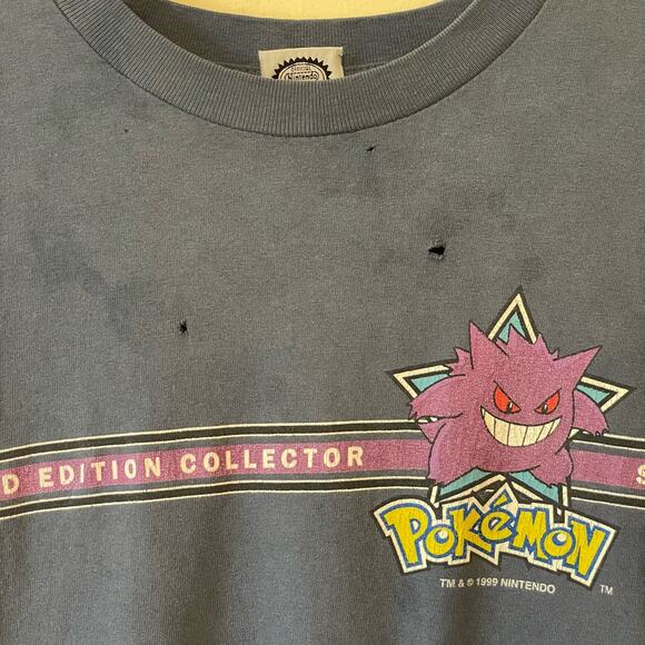 Pokémon L Gengar blue purple Limited Edition Collectors #89 Gengar t-shirt - Picture 4 of 8
